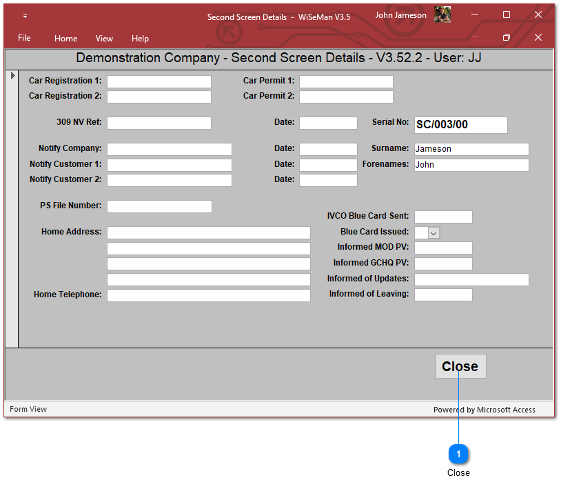 Archived Personnel: Second Screen Details