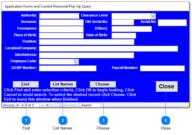 Current Personnel Pop-Up