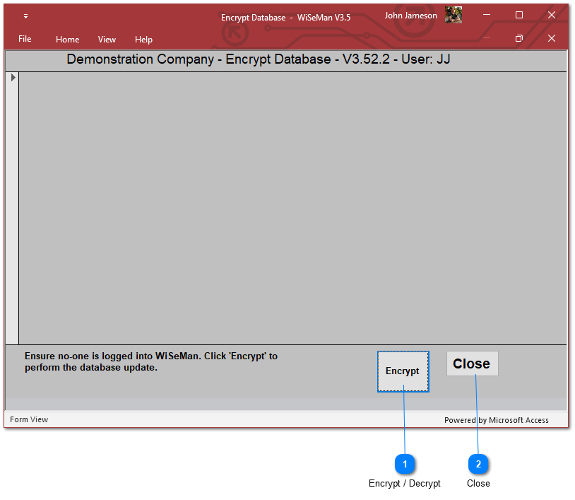 Encrypt / Decrypt Database
