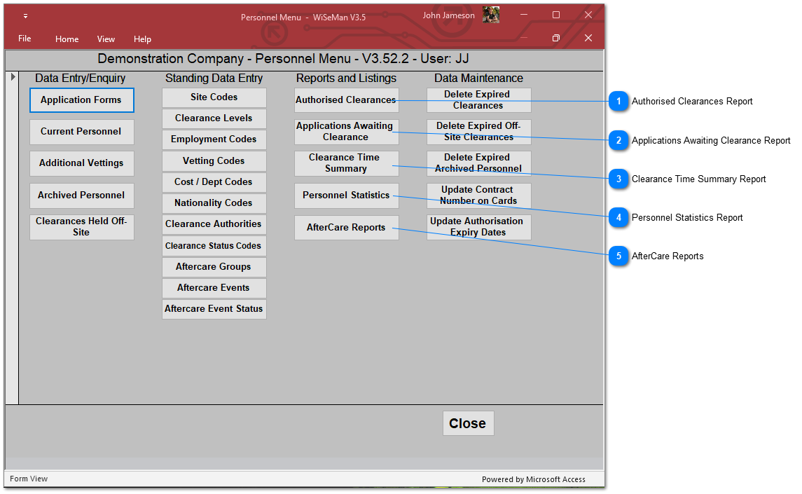 Personnel System: Reports and Listings